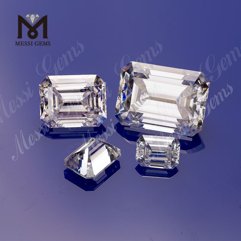 Emerald cut DEF moissanites china manufacturers hot sale in usa
