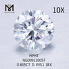 0.805CT VVS1 round loose lab made diamond 3EX D