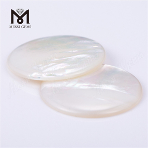 Round shape white yellow black Shell Mother of Perrl