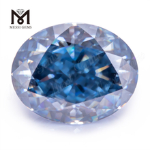 OVAL New Blue Moissanite Stones Wholesale Price Gems in Stock