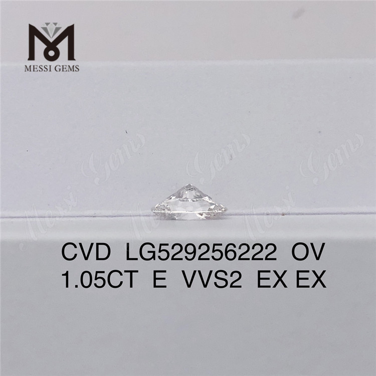 1.05ct E VVS2 EX EX OV Synthetic Diamond CVD