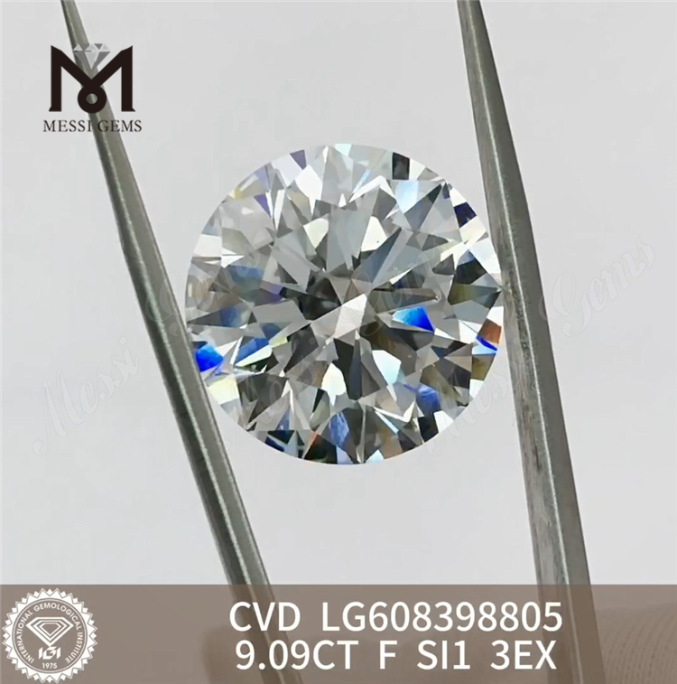 9.09CT F SI1 3EX CVD Diamant cultiv&eacute; en laboratoire Chine IGI Certifi&eacute; Perfection 丨 Messigems LG608398805