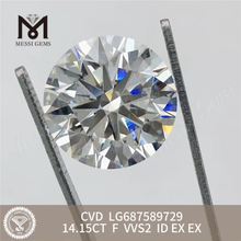 14,15 CT runder Labordiamant F VVS2 ID CVD LG687589729 