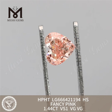 1.44CT VS1 FANCY HS ピンク ラボ クリエイト ダイヤモンド HPHT LG666421194