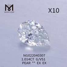 1.014 carat Wholesale Loose Lab Grown Diamonds pear G VS1