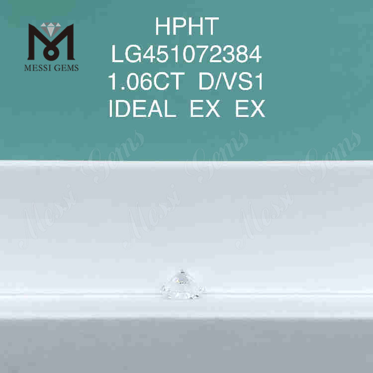 1.06ct D/VS1 RD loose lab grown diamond IDEAL HPHT