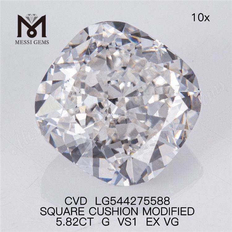5.82ct G VS1 White solve Lab Diamond Pectus CVD solutam CVD Lab Partum Diamonds for Sale