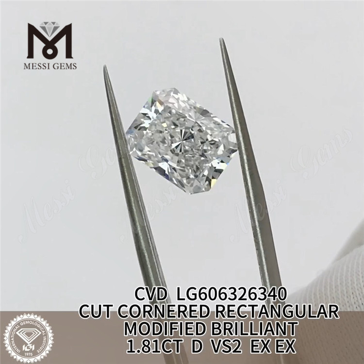 1.81CT D VS2 EX EX CVD RETANGULAR igi diamante Compre nossa cole&ccedil;&atilde;o丨Messigems LG606326340