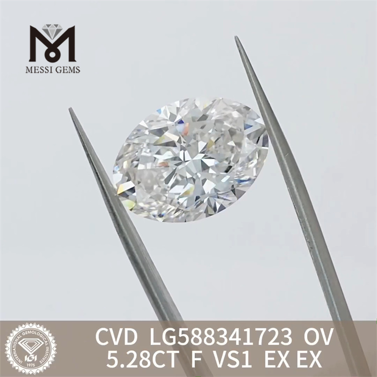 5.28ct F VS1 OV Conscidisti Simulated Diamond CVD LG588341723